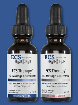 ECS Therapy Massage Concentrate Bottles